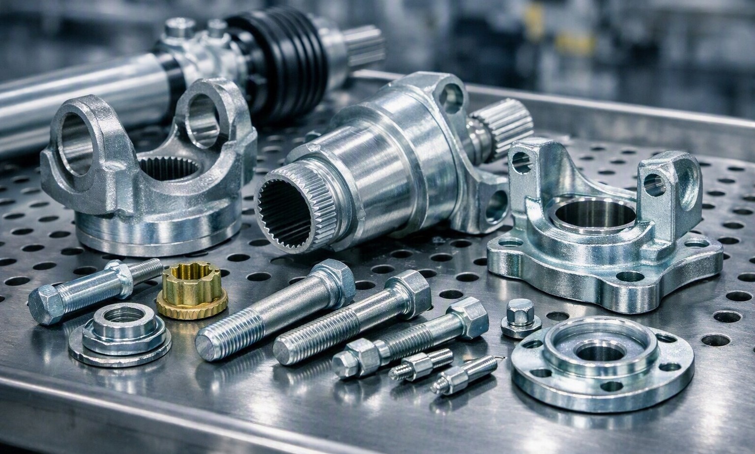 Zinc-plated automotive driveline components and fasteners
